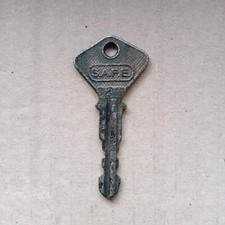 FIAT D'EPOCA CHIAVE PER SERRATURE ORIGINALE SAFE TORINO (USATA VEDI FOTO MISURE