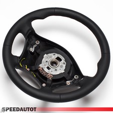 Ricambio volante pelle nero - volante, in