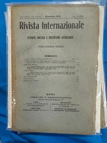 Rivista internazionale - rivista,