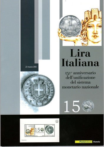 Italia 2012 folder lira - folder,