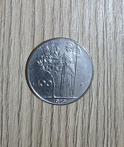 Moneta 100 lire - moneta, minerva