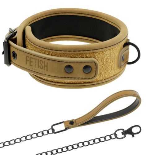 Collare con guinzaglio bondage