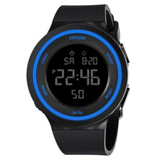 Orologio Digitale Sportivo Water Alarm Blue Quarzo uomo