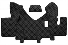 Tappetini Nero Con Eco Pelle