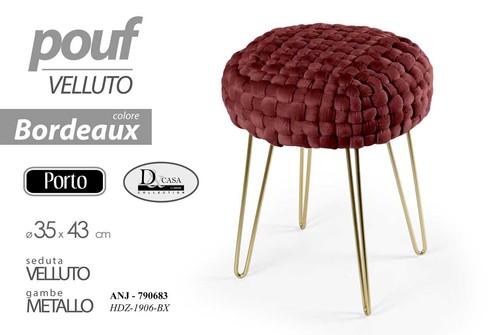 Pouf poggiapiedi moderno - pouf,