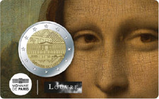 1x 2euro commémorative France 2025 - Musée du Louvre (neuve) CC version JOCONDE