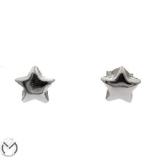 Orecchini oro bianco 18 kt 750 stelle -415/VE-