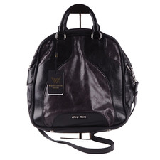 MIU MIU Vitello Shine Classic Bowling Bag Borsa di design di lusso OP: 1200 €