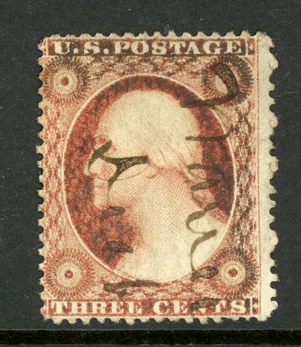 Usa 1857 washington rosso - 1857, 3¢