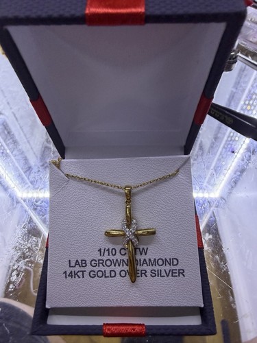 Collana croce ciondolo argento - collana,