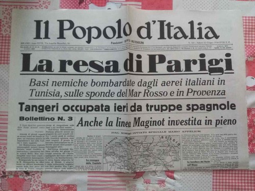 Replica giornale popolo - popolo, d'