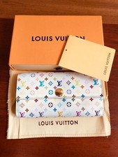 Autentique Louis Vuitton portafoglio Sarah Kuramaki multicolore monogram TH1097 