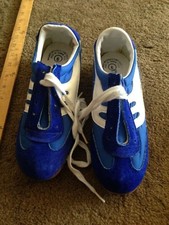 Raro Vintage 1970'S Made IN Taiwan Corsa Scarpe Misura 6 Originale Camoscio