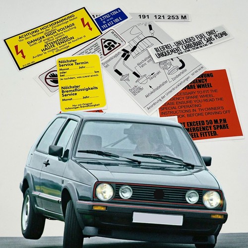 Etichette adesive motore - , vw