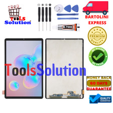 DISPLAY RICONDIZIONATO ORIGINALE SAMSUNG TAB S6 LITE SM-T610 T615 + FRAME BLACK