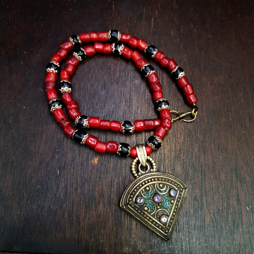Collana veneziana perle di - collana,