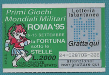 GRATTA E VINCI LOTTERIA LA FORTUNA SOTTO STELLE ANNO 1995 LOTTO 24 NUOVO VERGINE