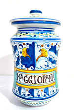 ARREDO FARMACIA PARAFARMACIA VASO MAIOLICA ALBERELLO DECORATO POLIGROMO FAENZA
