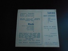 PUBBLICITA' TARINO/TELEVISORI/DISCHI/RADIO/LAVATRICI/ELETTRODOMESTI/RADIO BAR