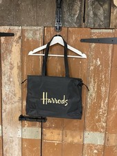 Borsa shopper Harrods nera con