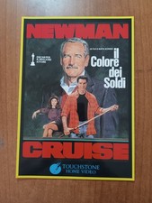 Locandina videoteca IL COLORE DEI SOLDI Paul Newman, Tom Cruise