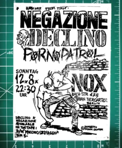 Riproduzione flyer punk - riproduzione,