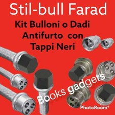 Per Mitsubishi Pajero fino al 1991 Kit Dadi Antifurto NERI Stil-Bull Cerchi Lega
