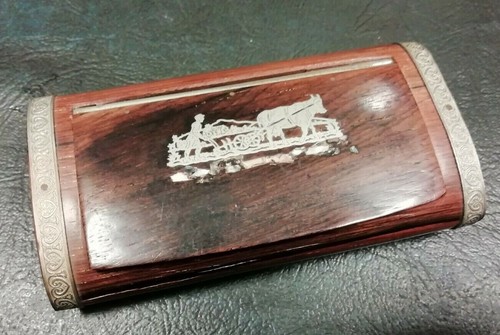 Antica tabacchiera legno - in,