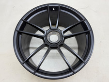 ORIGINALE PORSCHE 992 TURBO 4S BLOCCO CENTRALE NERO SATINATO POSTERIORE CERCHIO IN LEGA 11,5 X 21