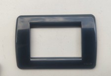 VIMAR  16763.15 PLACCA 3 MODULI RONDO' GRIGIO GRAFITE SERIE IDEA 