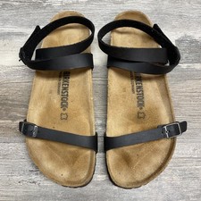 Birkenstock Sandali donna Yara marroni alla caviglia con passanti taglia 41 L10 M8