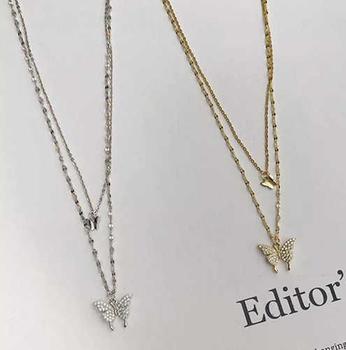 Elegante collana farfalla - collana,