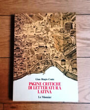 G. B. Conte - Pagine critiche di letteratura latina - Mai usato