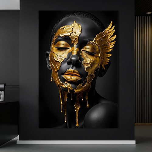 Quadro oro maschera angelo di - quadro,,