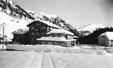 BELLUNO. Dolomiti. Albergo POSTA ad ARABBA. NEVE. Non vg. anni '50.