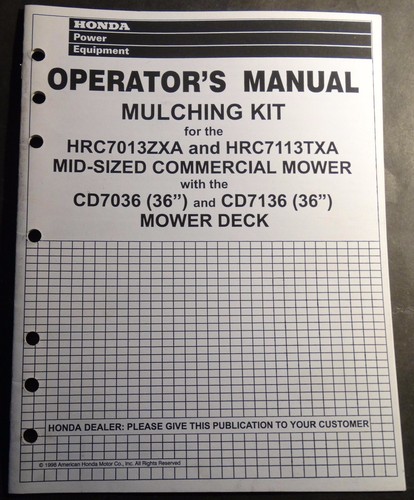 Kit mulching honda 1999 - honda,