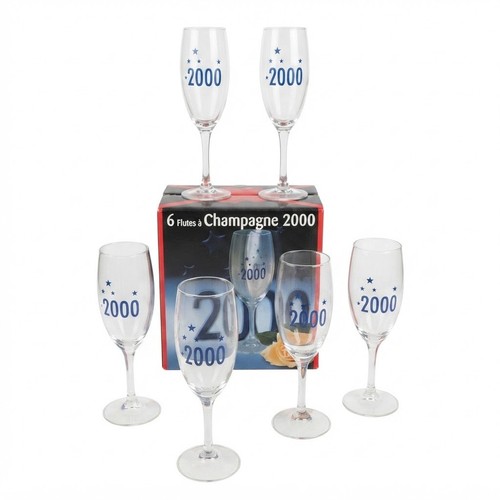 Set calici champagne 2000 - calici,