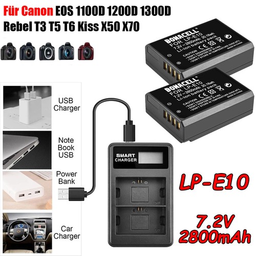 Batterie e10 8 ah e - lp-e10,
