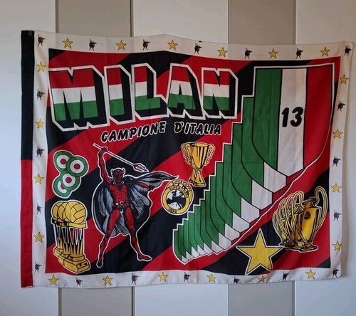 Grande bandiera milan 185x140 - bandiera,