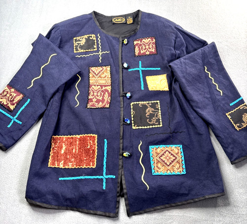 Giacca patchwork boho donna - , m