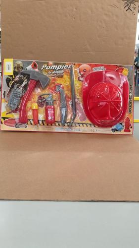 Blister pompiere con casco - blister,