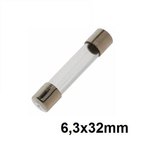 Fusibile vetro 3x32mm - in, 6,3x32mm
