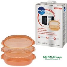 STM250 WPRO VAPORIERA GRANDE OVALE MICROONDE PER COTTURA A VAPORE 34 x 22 cm