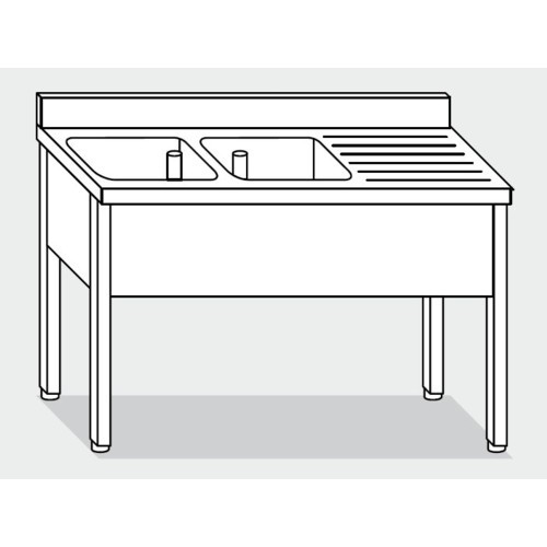 Lavello 160x70x85 acciaio - , inox
