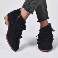 Stivale donna tacco basso nero