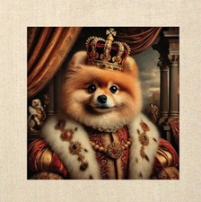 Borsa in cotone cani con ritratti rinascimentali - idea regalo divertente