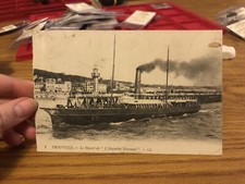 CARTOLINA NAVE TROUVILLE LE