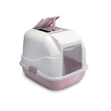 Lettiera Cat Wc Lettiera Coperta Filtro Chiuso XXL Jumbo Rosa
