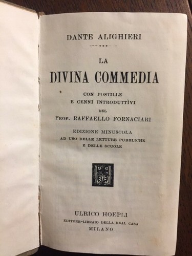 Divina commedia ed - commedia,,