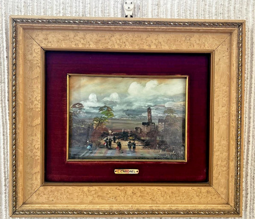 Quadro olio luigi cargnel - quadro,